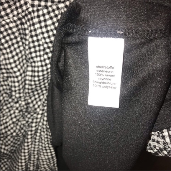 Maurices NWT Black Gingham Ruched Top Mini Dress Medium - Picture 4 of 4